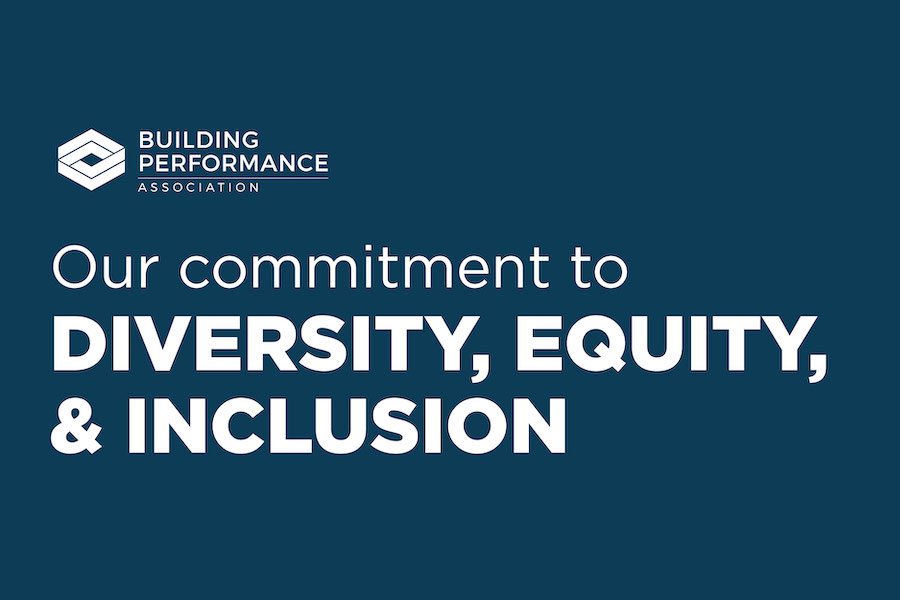 BPA_Blog Blue background with text that reads, "Our commitment to diversity, equity, and inclusion."