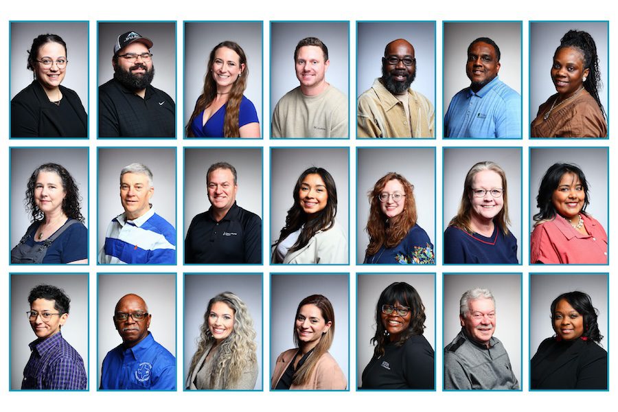 A group of headshots of Faces of EE participants.