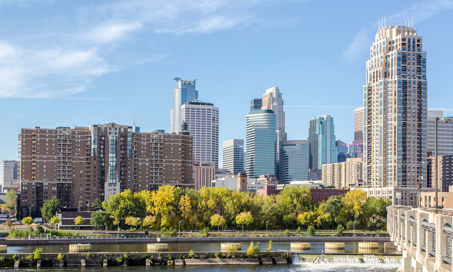 Photo of a Minnesota skyline.