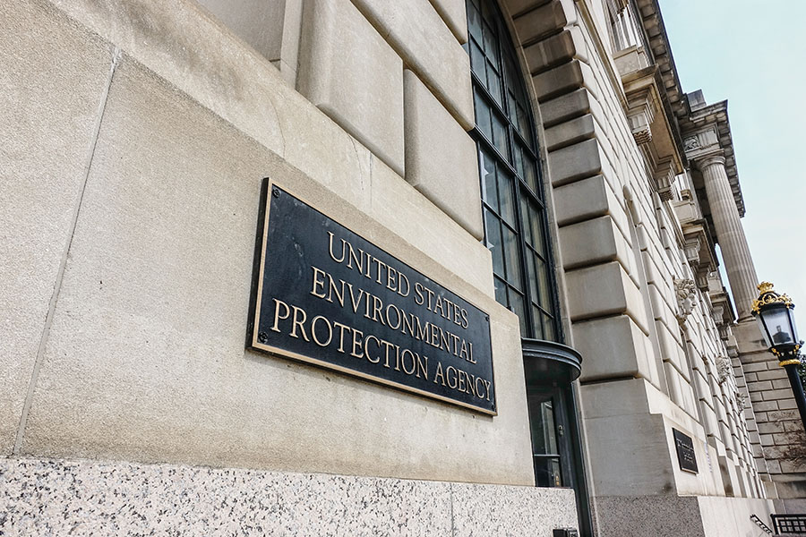 United States Environmental Protection Agency Building and sign