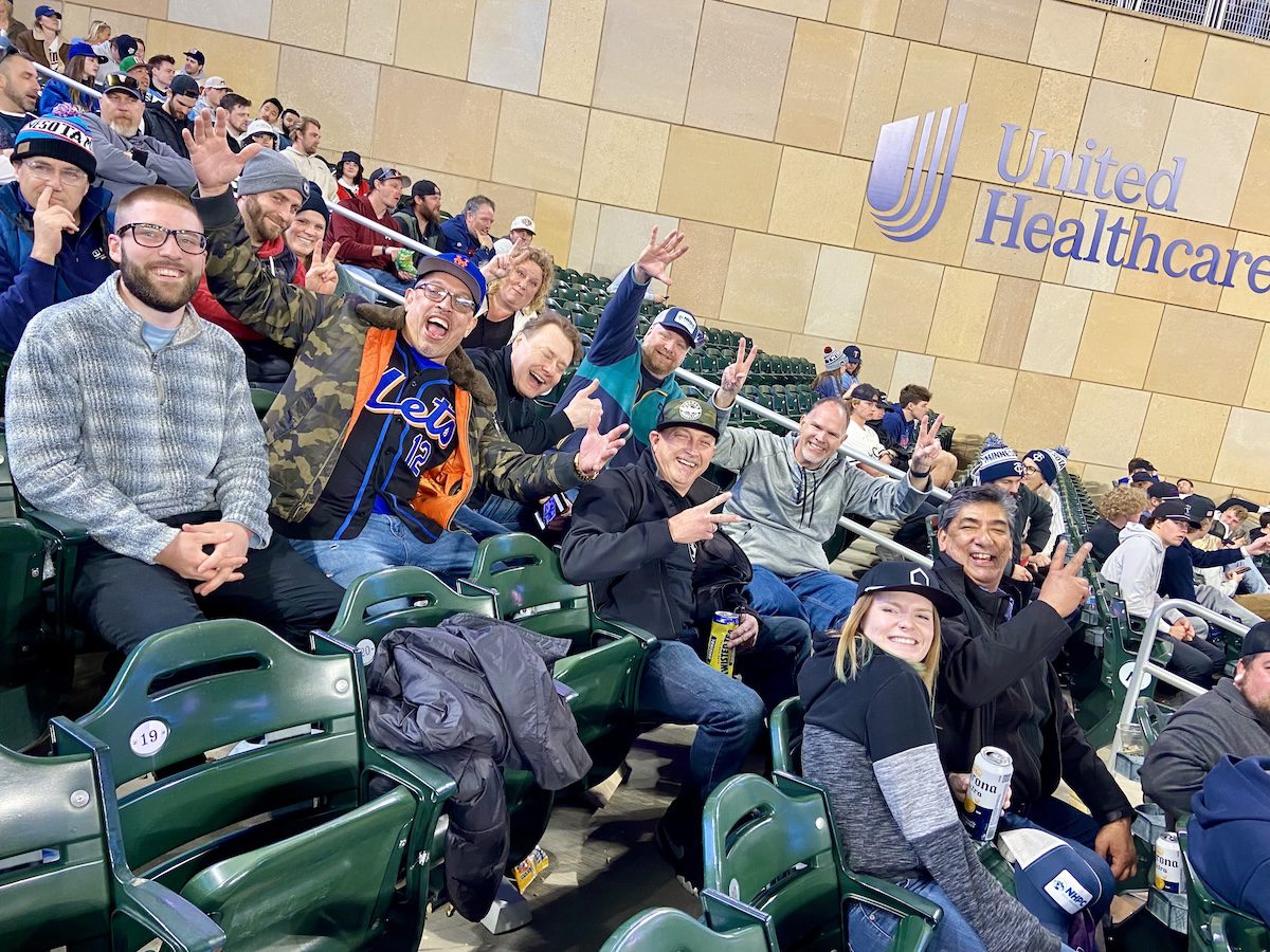 Image of a group od people at a sports game