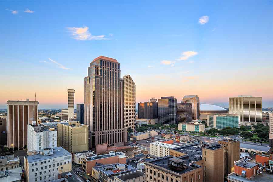 Downtown New Orleans, Louisiana, USA