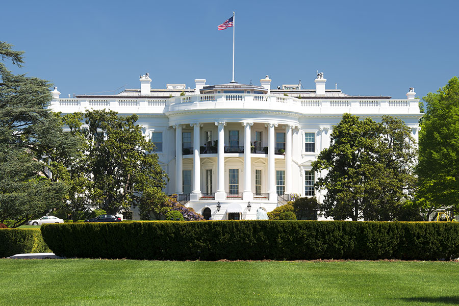 Front view of the White House