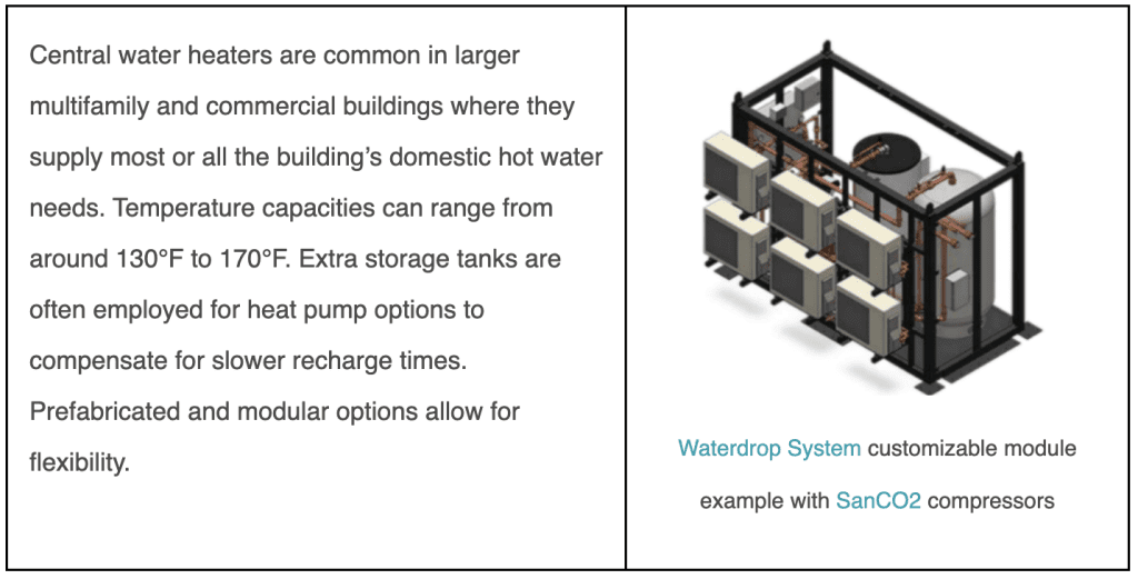 Central Heat Pump Water Heaters