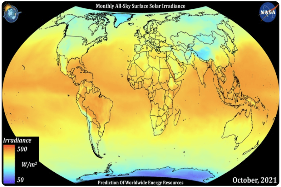 POWER's public ArcGIS Image services provide global coverage. NASA POWER