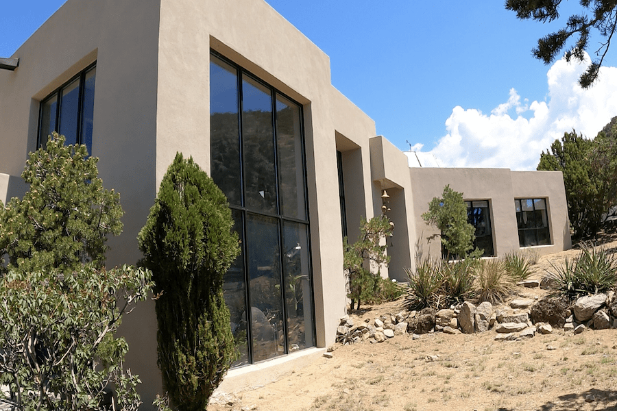 Mark Chalom has a passive solar home in Santa Fe, New Mexico. (Credit: Luther Krueger)