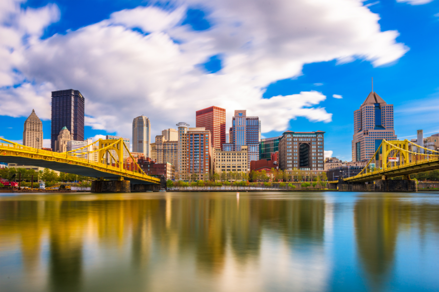 A skyline in Pennsylvania