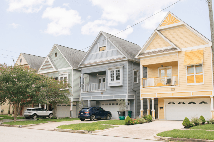 row of homes